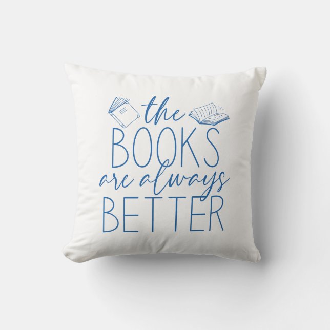 Coussin Le Lit de Books Are Always (Recto)