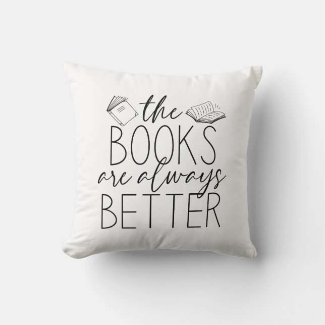 Coussin Le Lit de Books Are Always (Recto)