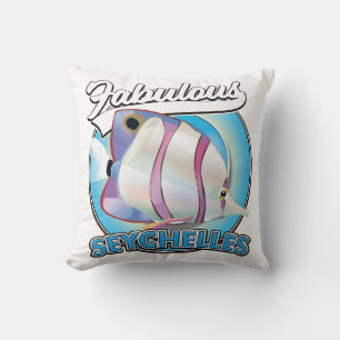 Coussin Le logo fabuleux du rétro seychellois