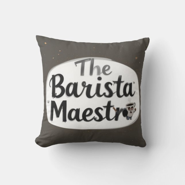 Coussin Le Maestro Barista (Recto)