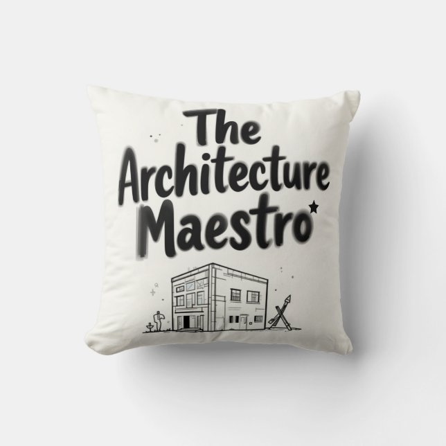 Coussin Le Maestro d'Architecture (Recto)