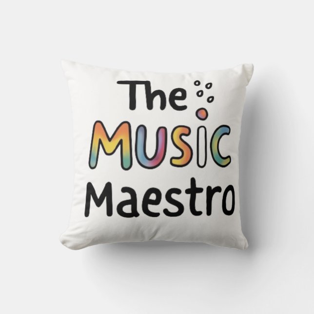 Coussin Le Maestro de Musique  (Recto)