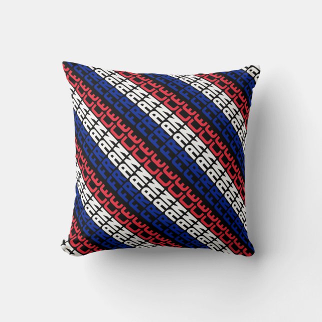 Coussin Le magnifique drapeau national de France (Recto)