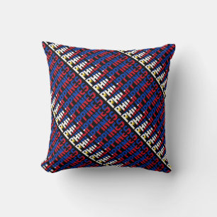 Coussin Le magnifique drapeau national des Philippines