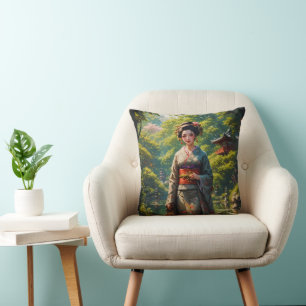 Coussin Le Maiden du jardin vert
