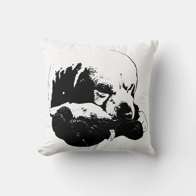 Coussin Le mal au repos (Recto)