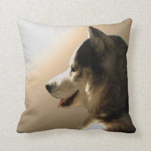 Coussin Le Malamute enroué de chien de traîneau sibérien