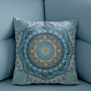 Coussin Le mandala des yeux psychédéliques gynécologiques