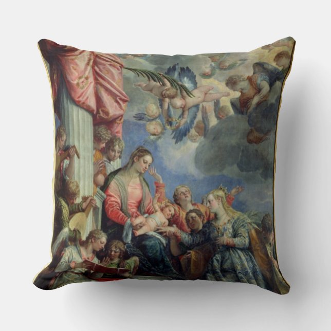 Coussin Le mariage mystique de St Catherine (Recto)
