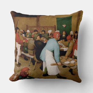 Coussin Le Mariage paysan par Pieter Bruegel l'Ancien
