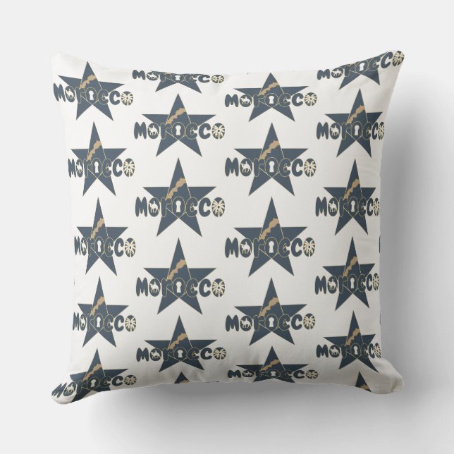 Coussin Le Maroc est une tradition rendue moderne, fièreme (Verso)