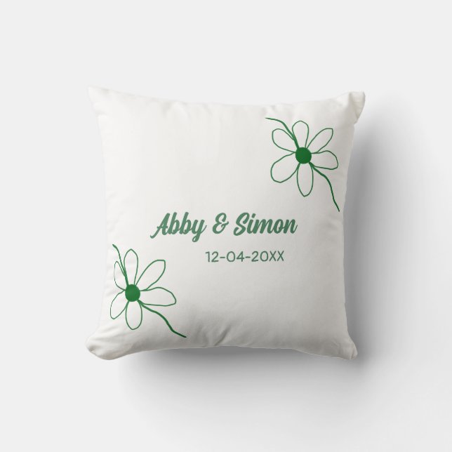 Coussin Le match parfait ajoute la texture de la date du n (Recto)