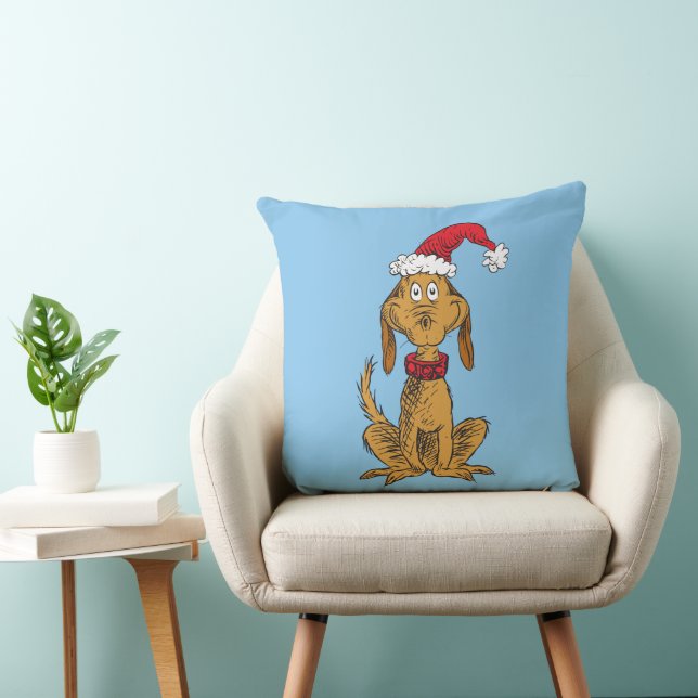 Coussin Le Max du Grinch | Chapeau de Père Noël (Chaise)