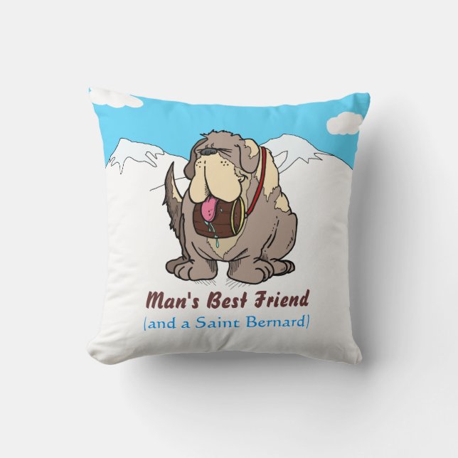 Coussin Le meilleur ami de l'homme (Recto)