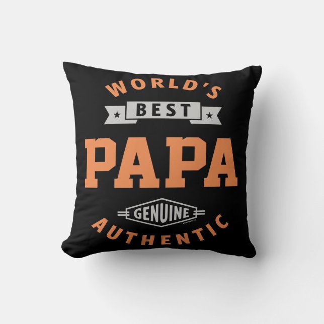 Coussin Le meilleur papa du monde (Recto)