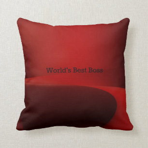 Coussin Le meilleur patron du monde - design classique noi