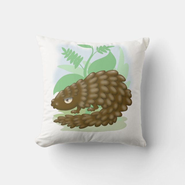 Coussin Le merveilleux petit pangolin (Recto)