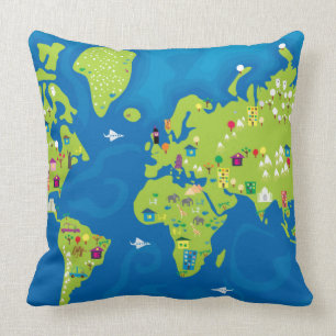 Coussin Le Monde