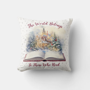 Coussin Le Monde Appartient à Ceux Qui Lisent Design
