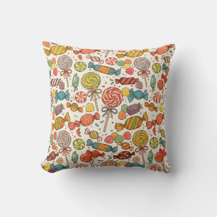 Coussin Le monde des bonbons.