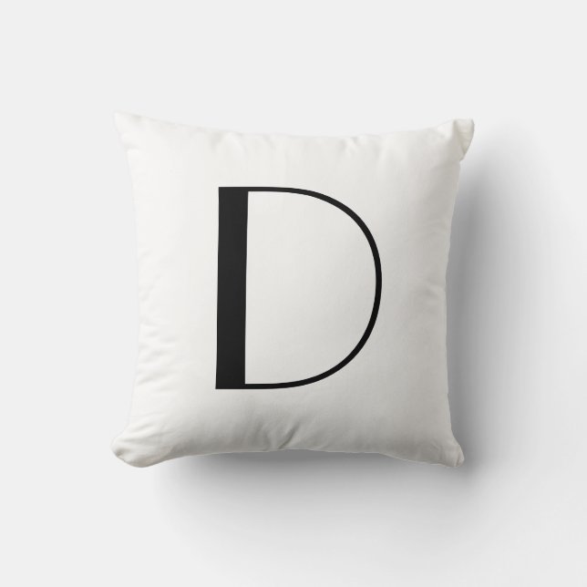 Coussin Le monogramme repose la lettre D (Recto)