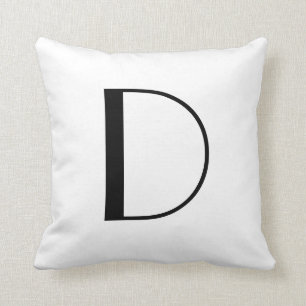 Coussin Le monogramme repose la lettre D