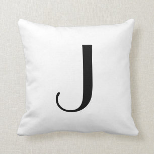 Coussin Le monogramme repose la lettre J