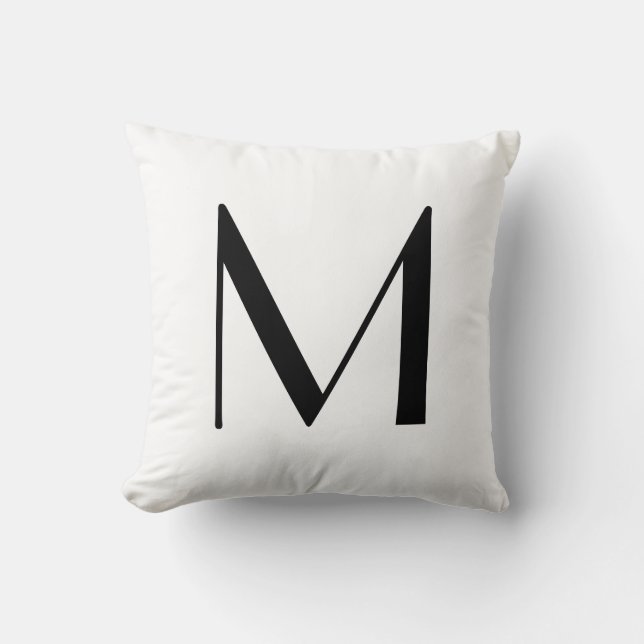 Coussin Le monogramme repose la lettre M (Recto)