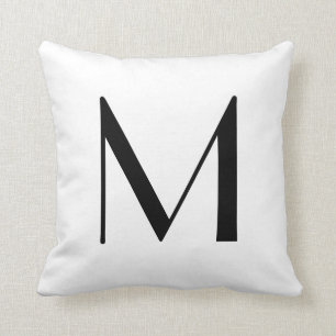 Coussin Le monogramme repose la lettre M
