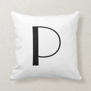 Coussin Le monogramme repose la lettre P