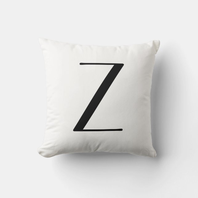 Coussin Le monogramme repose la lettre Z (Recto)