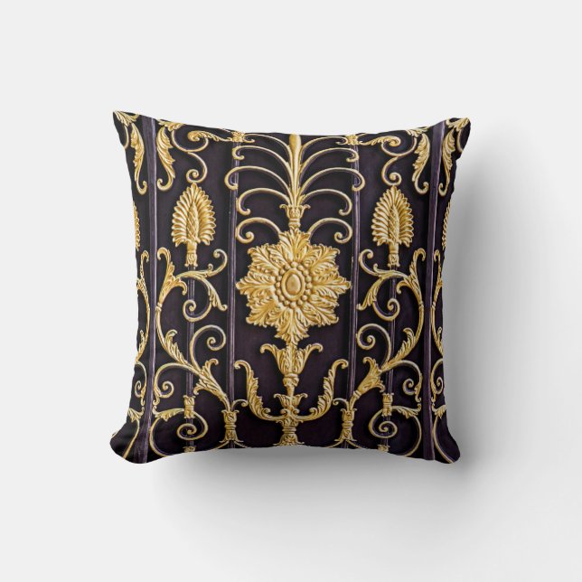 Coussin Le motif à la porte métallique (Recto)