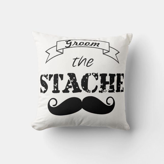 Coussin Le Motif de la moustache Stache (Recto)