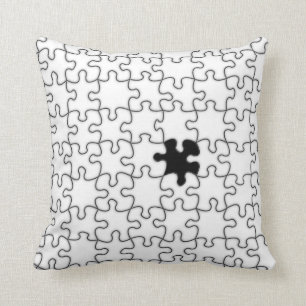 Coussin Le Motif de pièce de casse-tête manquant