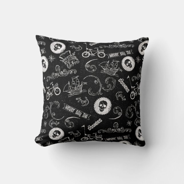 Coussin Le Motif des icônes de Goonies (Recto)