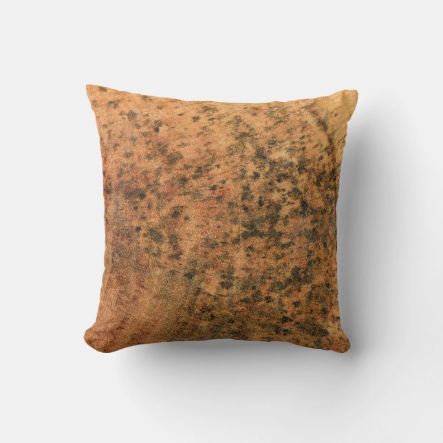 Coussin Le moule qui pousse sur la surface du bois brun es (Recto)