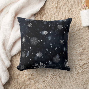 Coussin Le Noël de SlipperyJoe, hiver magique paisible à