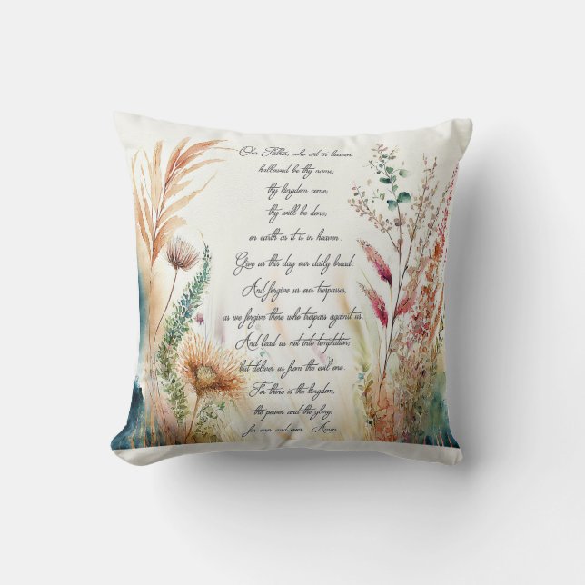 Coussin Le Notre Père (Recto)