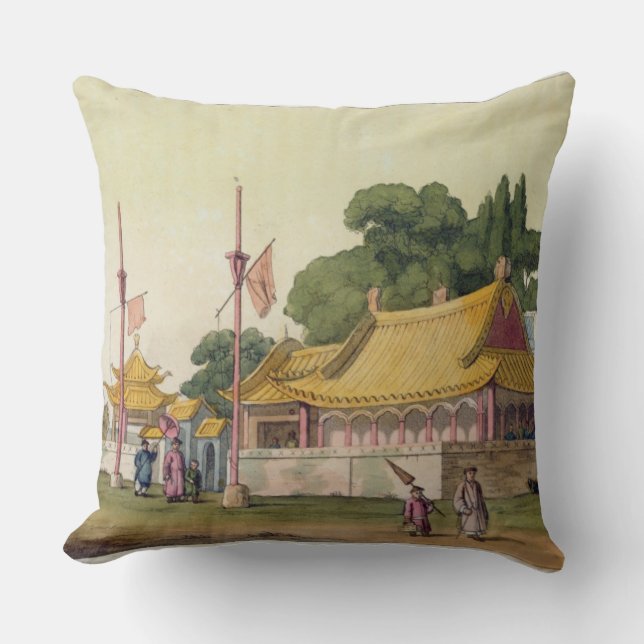 Coussin Le palais impérial, Tokyo, plaquent 54 de 'Le (Recto)