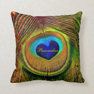 Coussin Le paon fait varier le pas de l'oeil de l'amour