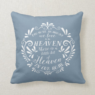 Coussin Le paradis dans notre maison, photo commémorative