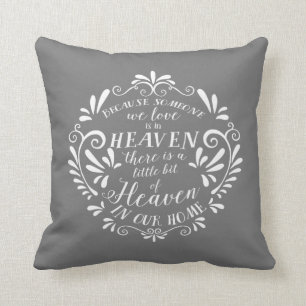 Coussin Le paradis dans notre maison, photo Gray Memorial