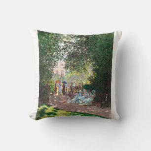 Coussin Le Parc Monseau par Claude Monet