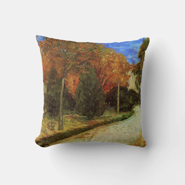 Coussin Le parc public à Arles par Vincent van Gogh (Recto)