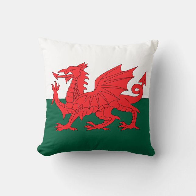 Coussin Le Pays de Galles (Recto)