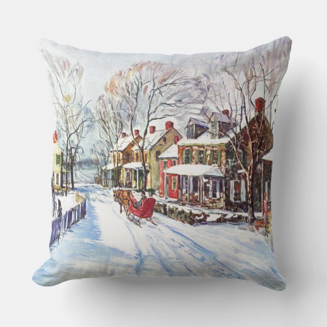 Coussin Le pays des merveilles d'hiver (Recto)