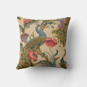 Coussin Le Peacock Motif Art Nouveau 1890