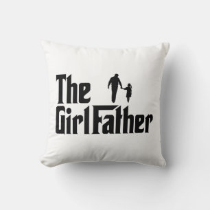 Coussin Le père de fille Drôle papa de filles Papa Fille