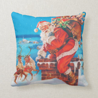 Coussin Le Père Noël la nuit avant Noël