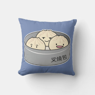 Coussin Le petit déjeuner chinois de dim sum de petit pain